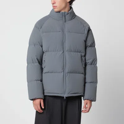Hiking Patrol Grey Down Jacket In Nylon Blend In Yellow