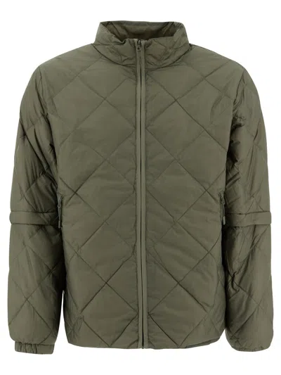 Hiking Patrol Light Down Detachable Sleeves Jacket Jackets Green