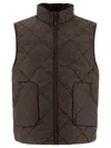 Hiking Patrol Light Down Vest Jackets Brown In Brown