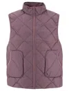 Hiking Patrol Light Down Vest Jackets Purple In Purple
