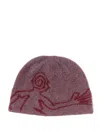 Hiking Patrol Mascot Mohair Mixed Knit Beanie In Brown