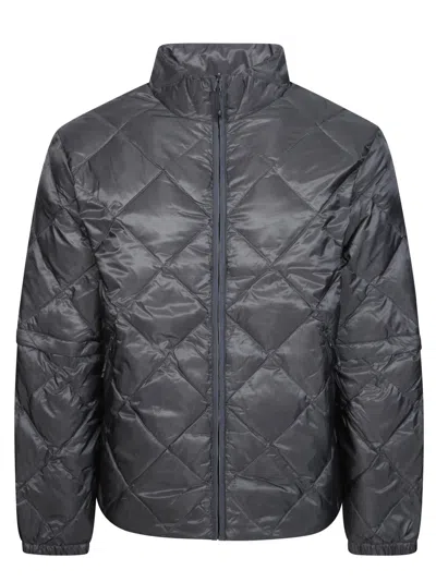 Hiking Patrol Base Grid Lt Down Hooded Jacket In Blue