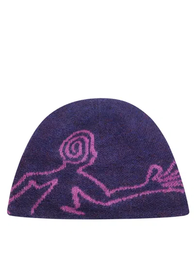 Hiking Patrol Men's Mascot Mohair-mixed Beanie Hat In Gold