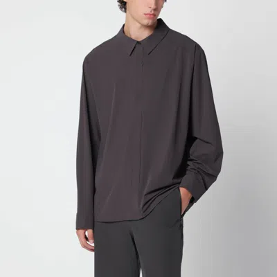 Hiking Patrol Men's Nylon Blend Hiking Shirt In Black