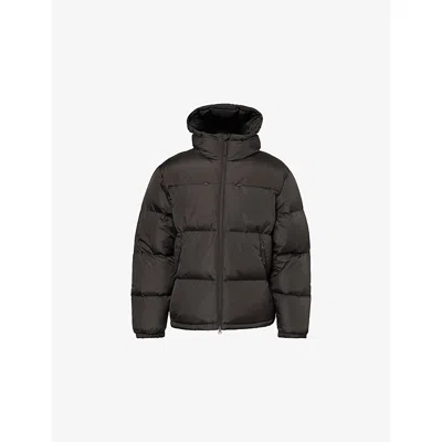 Hiking Patrol Mens Charcoal Black Element Padded Shell-down Jacket