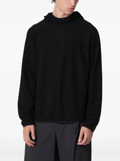 Hiking Patrol Orbit Knit Hoodie In Black