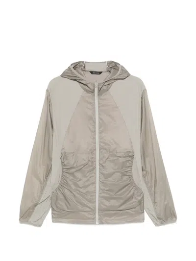 Hiking Patrol Orbit Lt Hooded Panelled Jacket In Neutral