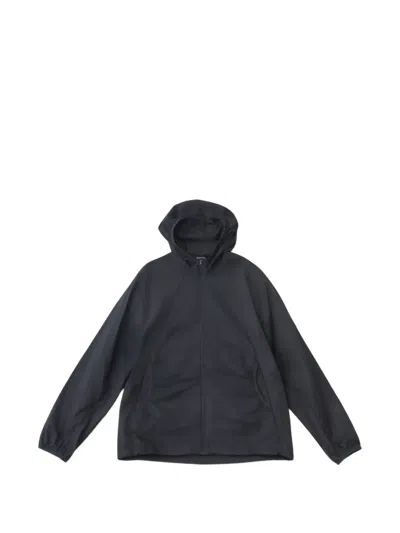 Hiking Patrol Orbit Lt Hooded Zipped Jacket In Black