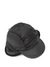 Hiking Patrol Quilted Ear-flap Cap In Black