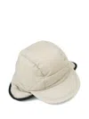 Hiking Patrol Quilted Ear-flap Cap In White
