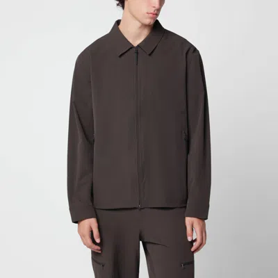 Hiking Patrol Slate Brown Shirt Jacket In Nylon Blend In Yellow