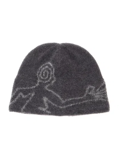 Hiking Patrol Tech Fabric Hat With Lining And Front Logo In Gray