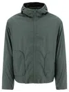 Hiking Patrol Windproof Hooded Jacket Jackets Grey In Green