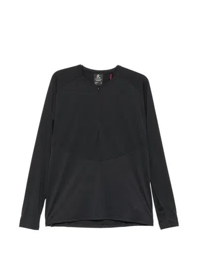 Hiking Patrol X Mammut Zip-fastening Long-sleeve Top In Black