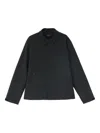 Hiking Patrol Zip-fastening Collared Jacket In Black