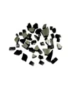 Hiland 20lbs Reflective Fire Glass - Black In Black