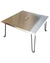 Hiland Hiand Heat Warden Fire Pit Heat Deflector In Stainless Steel