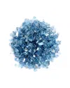 Hiland Sky Blue Reflective Fire Glass 20lbs In Blue