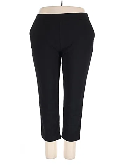 Pre-owned Hilary Radley Active Pants In Black