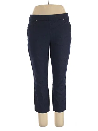 Pre-owned Hilary Radley Active Pants In Blue