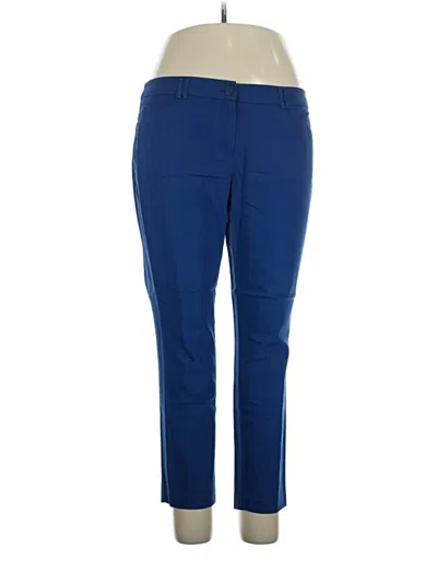 Pre-owned Hilary Radley Active Pants In Blue