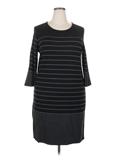 Pre-owned Hilary Radley Casual Dress In Black