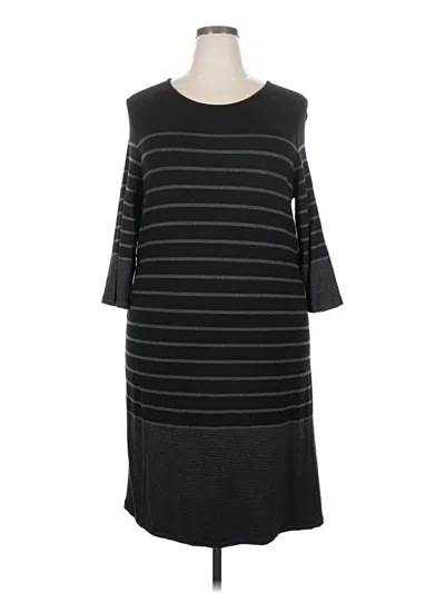 Pre-owned Hilary Radley Casual Dress In Black