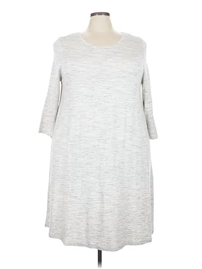 Pre-owned Hilary Radley Casual Dress In Gray