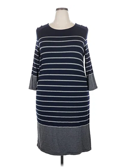 Pre-owned Hilary Radley Casual Dress In Gray