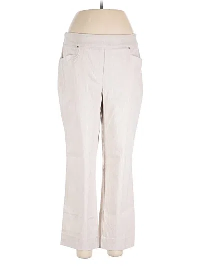 Pre-owned Hilary Radley Dress Pants In Ivory