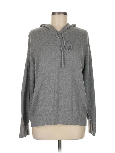 Pre-owned Hilary Radley Pullover Hoodie In Gray