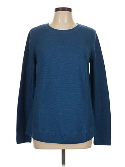 Pre-owned Hilary Radley Pullover Sweater In Blue