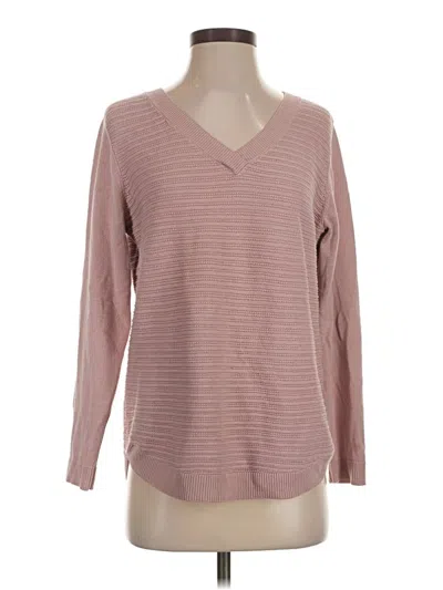 Pre-owned Hilary Radley Pullover Sweater In Pink