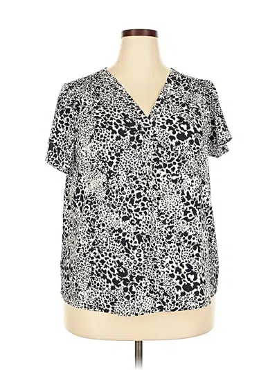 Pre-owned Hilary Radley Short Sleeve T-shirt In Silver