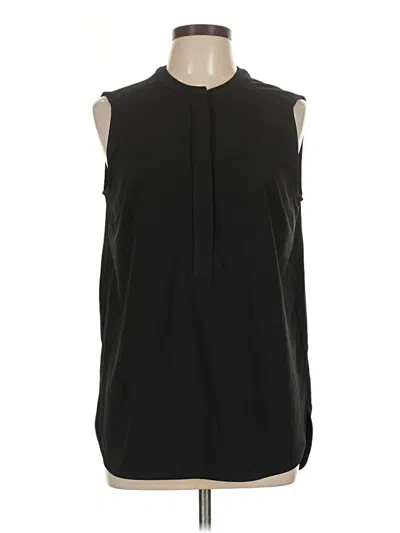Pre-owned Hilary Radley Sleeveless Blouse In Black