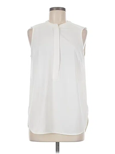 Pre-owned Hilary Radley Sleeveless Blouse In Ivory
