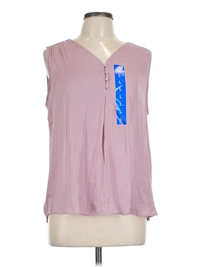Pre-owned Hilary Radley Sleeveless Blouse In Pink