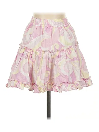 Pre-owned Hill House Casual Skirt In Pink