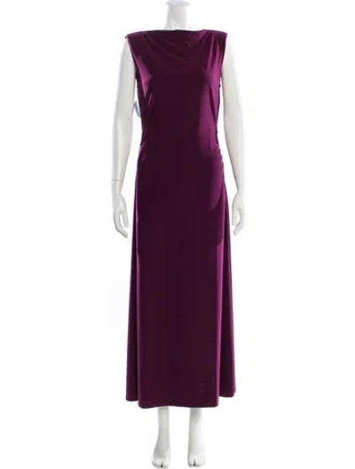 Pre-owned Hill House Home Bateau Neckline Long Dress W/ Tags In Brown