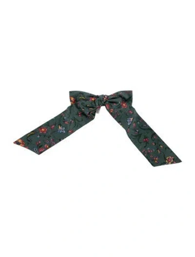 Pre-owned Hill House Home Bow Hair Clip W/tags In Green