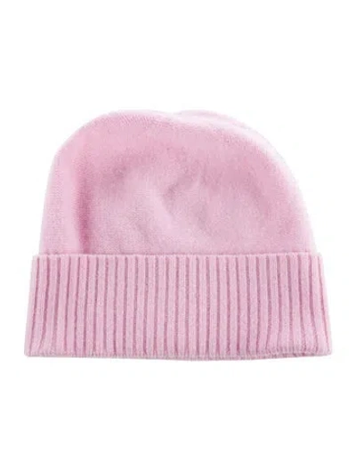 Pre-owned Hill House Home Cashmere Knit Beanie In Pink