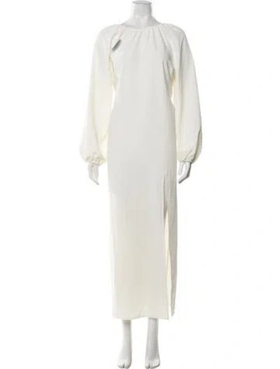 Pre-owned Hill House Home Crew Neck Long Dress W/ Tags In White
