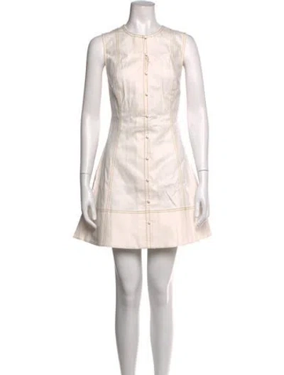 Pre-owned Hill House Home Crew Neck Mini Dress W/ Tags In Neutrals