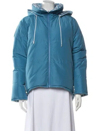 Pre-owned Hill House Home Down Jacket In Blue