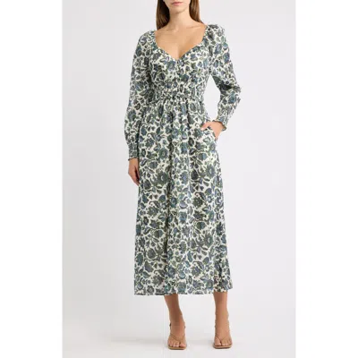 Hill House Home Eugenia Nap Midi Dress In Multi