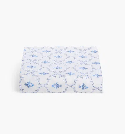 Hill House Home Fitted Sheet In Blue Trellis