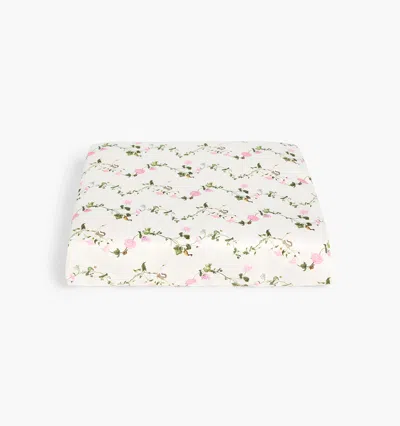 Hill House Home Fitted Sheet In Pink Pond Floral