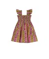 Hill House Home Girls' The Baby Ellie Nap Dress - Baby In Ikat Topiary