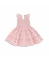 Hill House Home Girls' The Tiny Ellie Nap Dress - Baby, Little Kid, Big Kid In Rose Circular Lattice