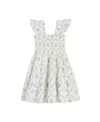 Hill House Home Girls' The Tiny Ellie Nap Dress - Little Kid And Big Kid In Pastel Trellis